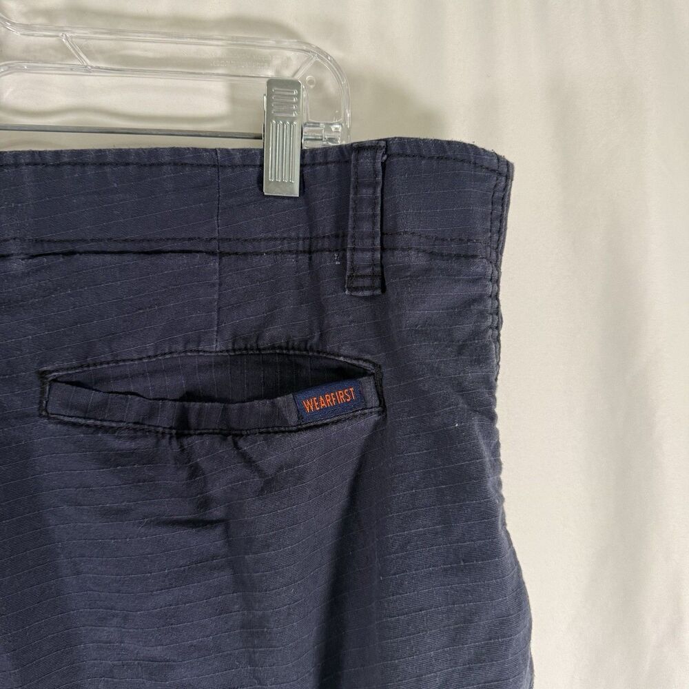 Wear First Cargo Shorts Men's 40 Black Flat Front Pockets Casual - Picture 6 of 7